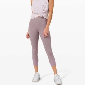 Lululemon Wunder Under Crop High-Rise Roll Down Scallop